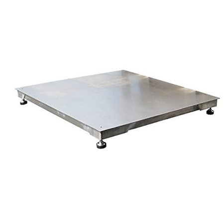 Comer En 10000 lbs Stainless Steel Washdown Floor Scale - 4.2 x 60 x 60 in. CO1854452
